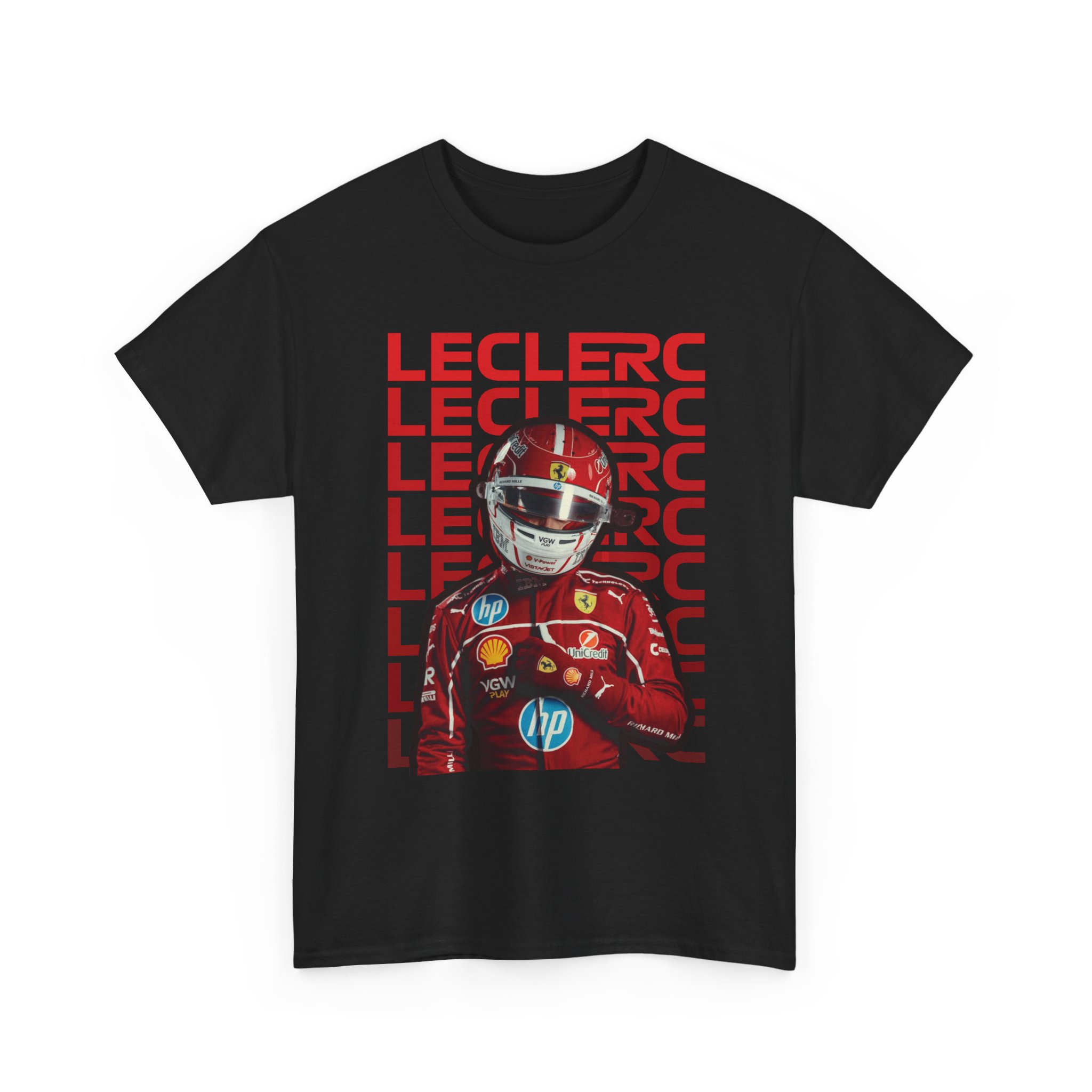 T-shirt Charles Leclerc – Formula 1 | Fan Ferrari – Print DTG